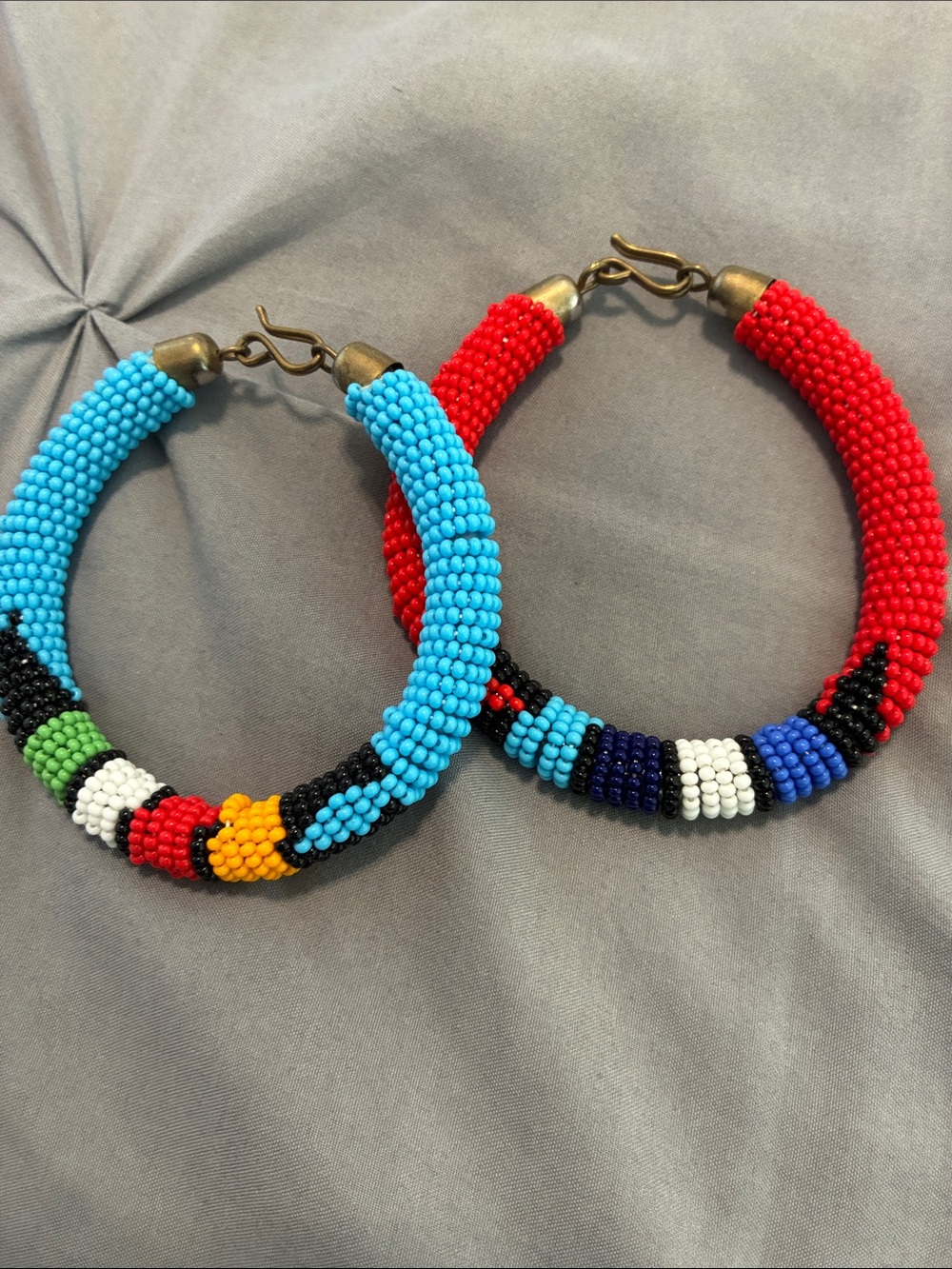 Handmade Multicolor Beaded Bracelets - Colorful Seed Bead Design